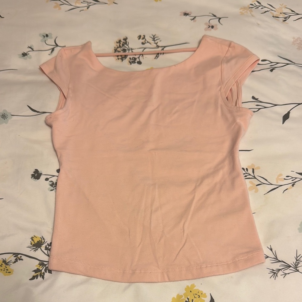 Garage Fitted Orange Blouse with Sleeves